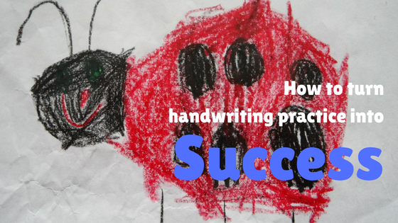 Header image for page handwriting practice 3 to 4 years