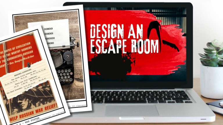 escape room how it works image with worksheets